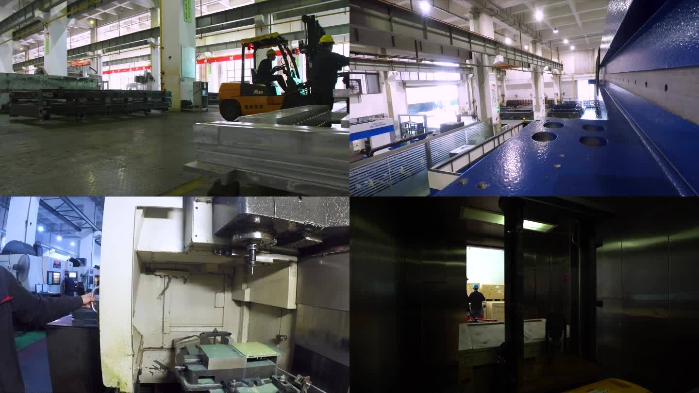 工人干活 產品組裝 高科技設備 工廠員工